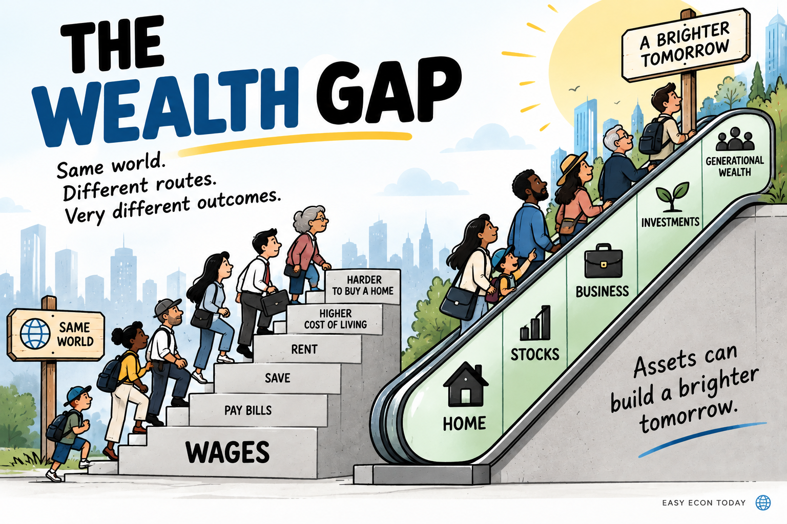 Why Is the Wealth Gap Growing? How Assets, Housing and Time Make the Difference