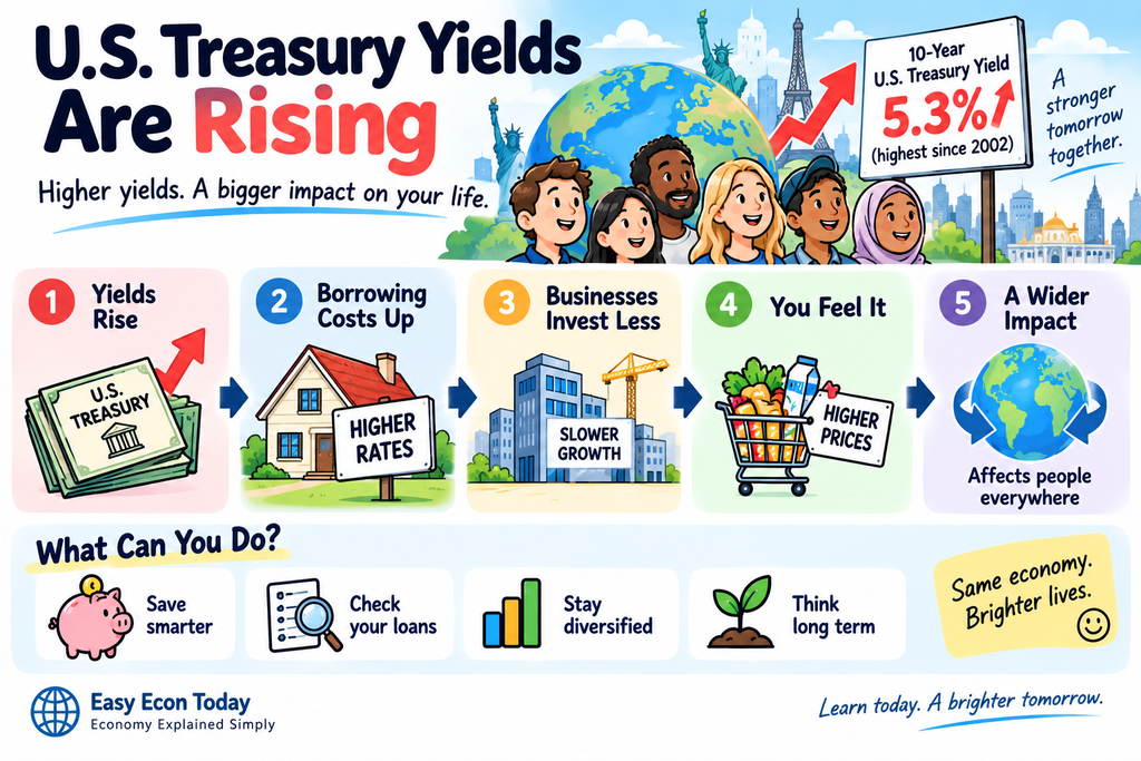 How rising U.S. Treasury yields affect borrowing, businesses, households and the global economy